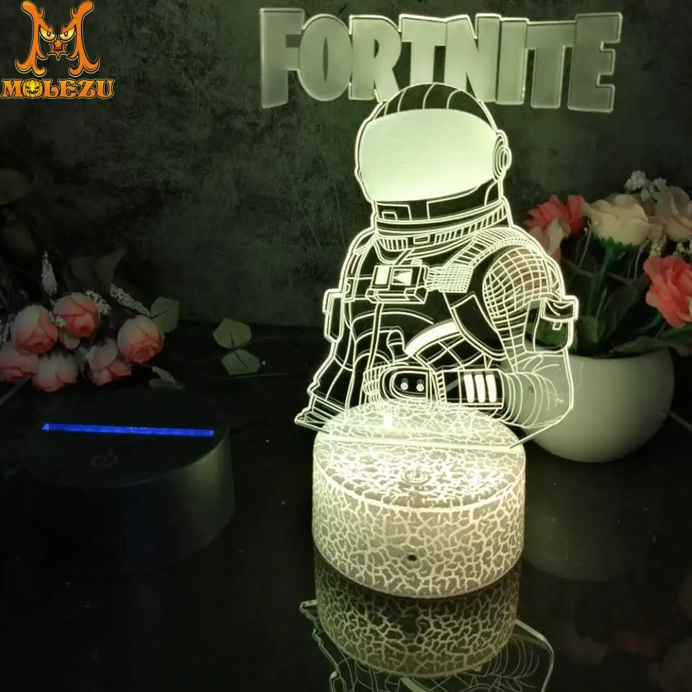 3D светодиодный ночсветильник Molezu для Хэллоуина ночник Fortress1 украшение детей