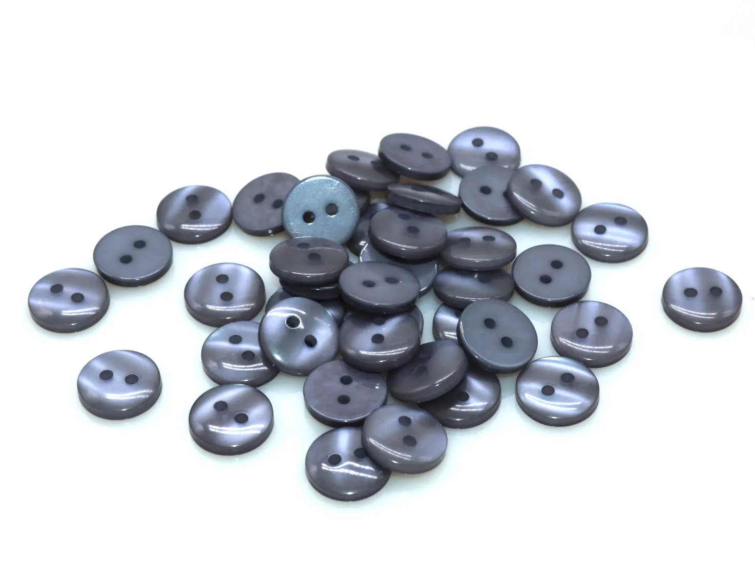 100pcs 9mm/10mm/11.5mm/12.5mm/15mm polyester button pearl buckle Sewing button Accessories resin shirt button for DIY 2