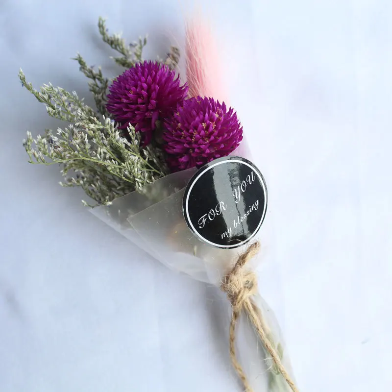 Сухой цветок мини Букет Искусственный кристалл трава на День Святого Валентина подарок декор DIY для девочек сушеные цветы фотография Опора корейский