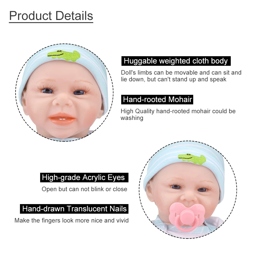 Reborn Baby Doll 55 см Реалистичная ручная работа открытые глаза Реалистичная Детская кукла игрушка Этническая кукла для детей день рождения рождественские подарки