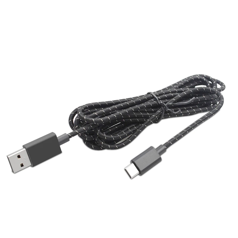 9 футов USB C нейлоновый Плетеный зарядный кабель для Xbox One Elite2 для nintendo Switch Pro контроллер для samsung Google Pixel MacBook S