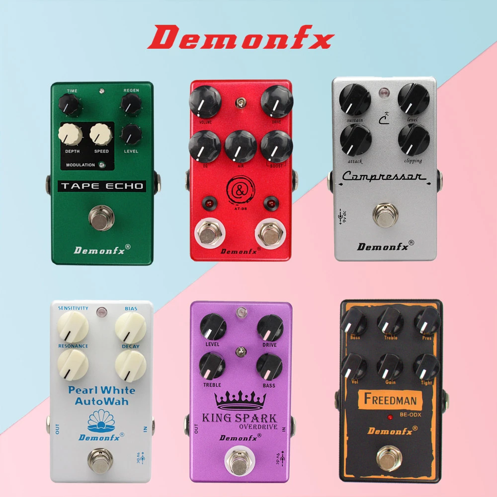 Pedal de guitarra eléctrica Demonfx Overdrive de alta calidad, efecto de distorsión Overdrive, Reverb Chorus con Bypass|Partes accesorios de guitarras| AliExpress