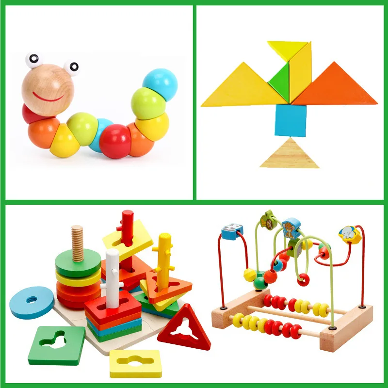 Игрушки для девочек 1-4 лет, обучающие игрушки для мальчиков, игрушки для мальчиков с бусинами, игрушки для разборки из дерева