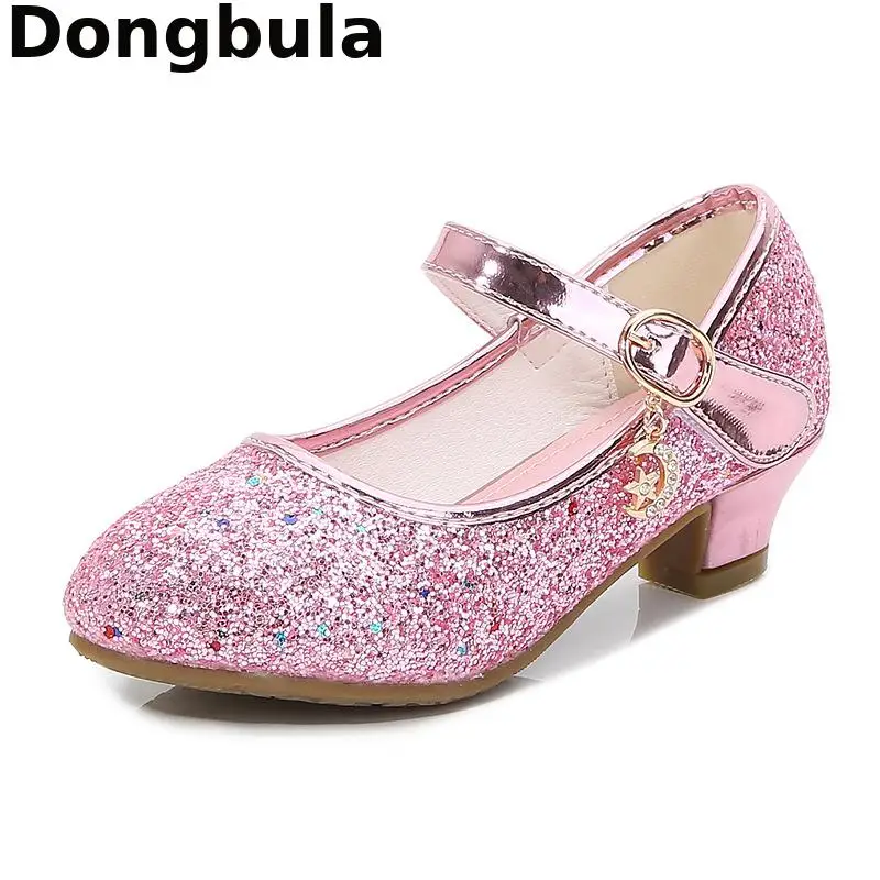 Fashion Girls Glass Heel Sandal Kids Princess Shoe-gold | Jumia Nigeria