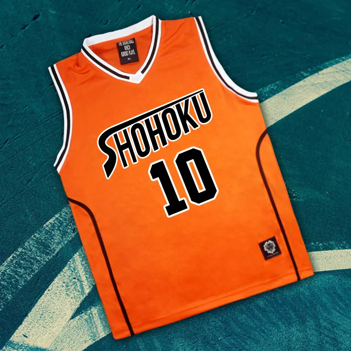 

Anime KUROKO'S BASKETBALL Kuroko No Basuke Cosplay Shutoku School #10 Takao Kazunari Guest Basketball Jersey Uniform Orange