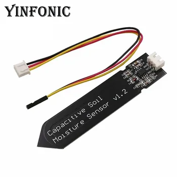 

Capacitive soil moisture sensor not easy to corrode wide voltage 3.3~5.5V Corrosion Resistant for arduino
