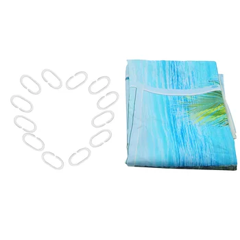 

3D Digital Printing Shower Curtain Vivid Sandy Beach Scenery Polyester Waterproof And Mildew Proof Bathroom Curtain
