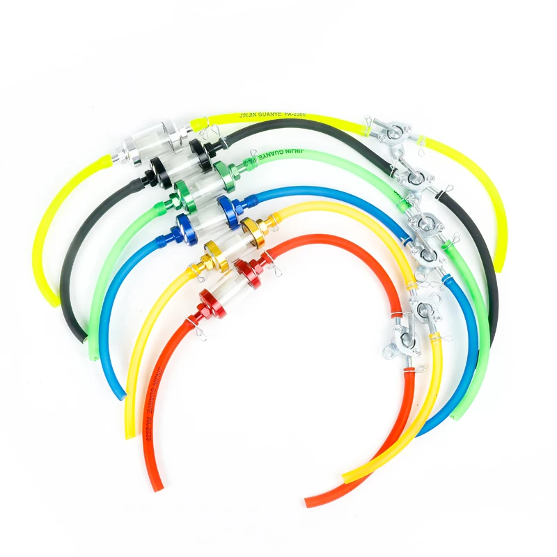 Motorcycle Fuel Filter Fuel Taps Oil Switch Motorcycle inner Fuel Filter Gasoline Filters Petrol Fuel Line Hose Oil switch Tubing Spring Clips Moto Scooter Dirt Bike