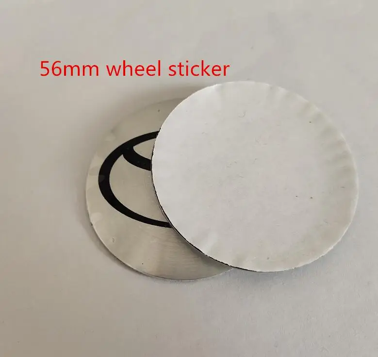 56mm silver black 4 шт. 56 мм 60 мм 65 мм 68 мм центральный колпак на колесо автомобиля значок пылезащитные Чехлы эмблема наклейка автомобиль аксессуары для укладки - Название цвета: 56mm silver black