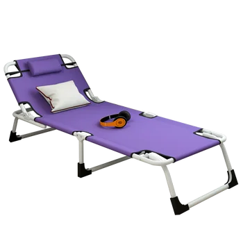 

Folding Bed Single Bed Siesta Bed Office Chair Bedtime Bed Simple Accompanying Bed Camping Bed Chair