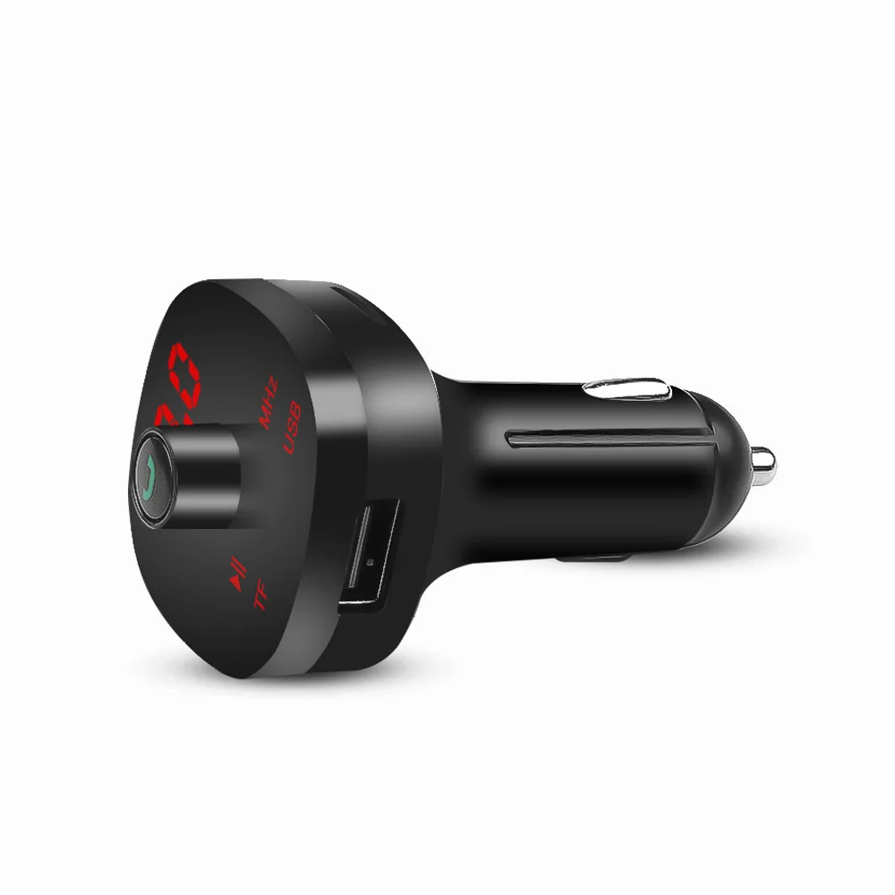 4.1A USB AUX fm-передатчик комплект беспроводной связи bluetooth для автомобиля Handsfree Dual USB телефон быстрое зарядное устройство автомобиля прикуриватель TF карта - Название цвета: Black