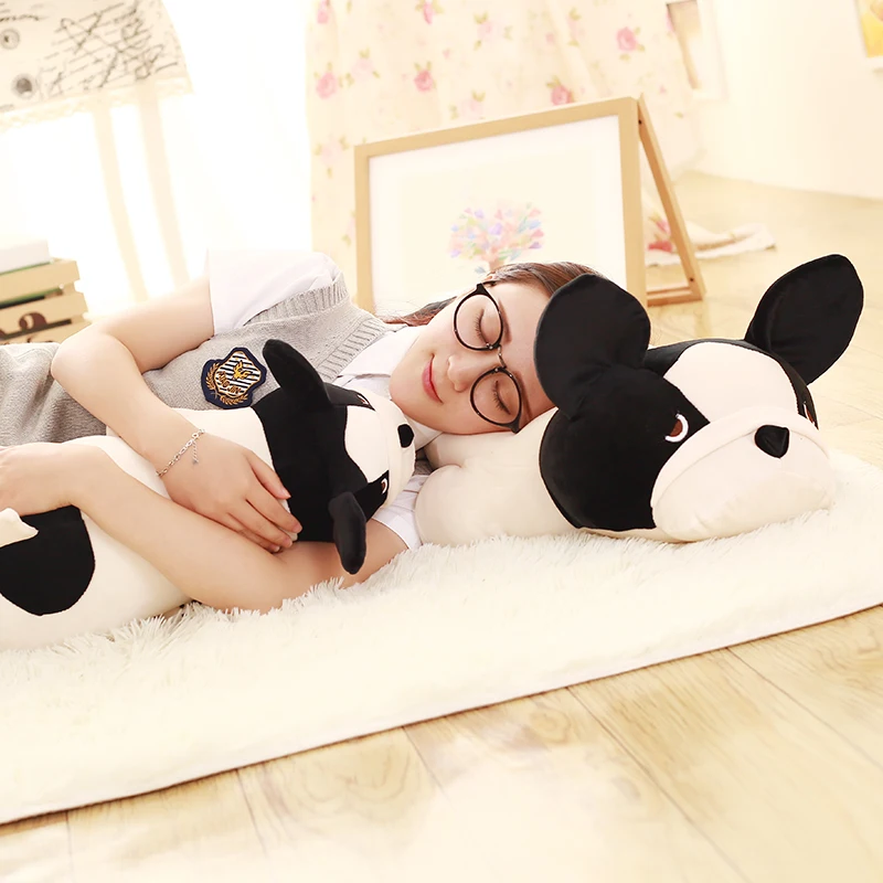 Cute Super Stretch Poodle Dog Down Cotton Shar Pei Plush Toy Bulldog Pillow Cushion Toy Sofa Bed Car Cushion Lazy Sleeping Pillo
