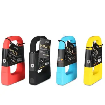 

Bicycle Silicone U-Lock Mountain Bike Anti Theft Lock Universal Aluminum Waterproof Anti-Collision Portable Bicycle Lock