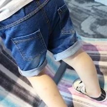 Летняя одежда новые стильные модные детские ковбойские шорты мягкие джинсовые детские шорты