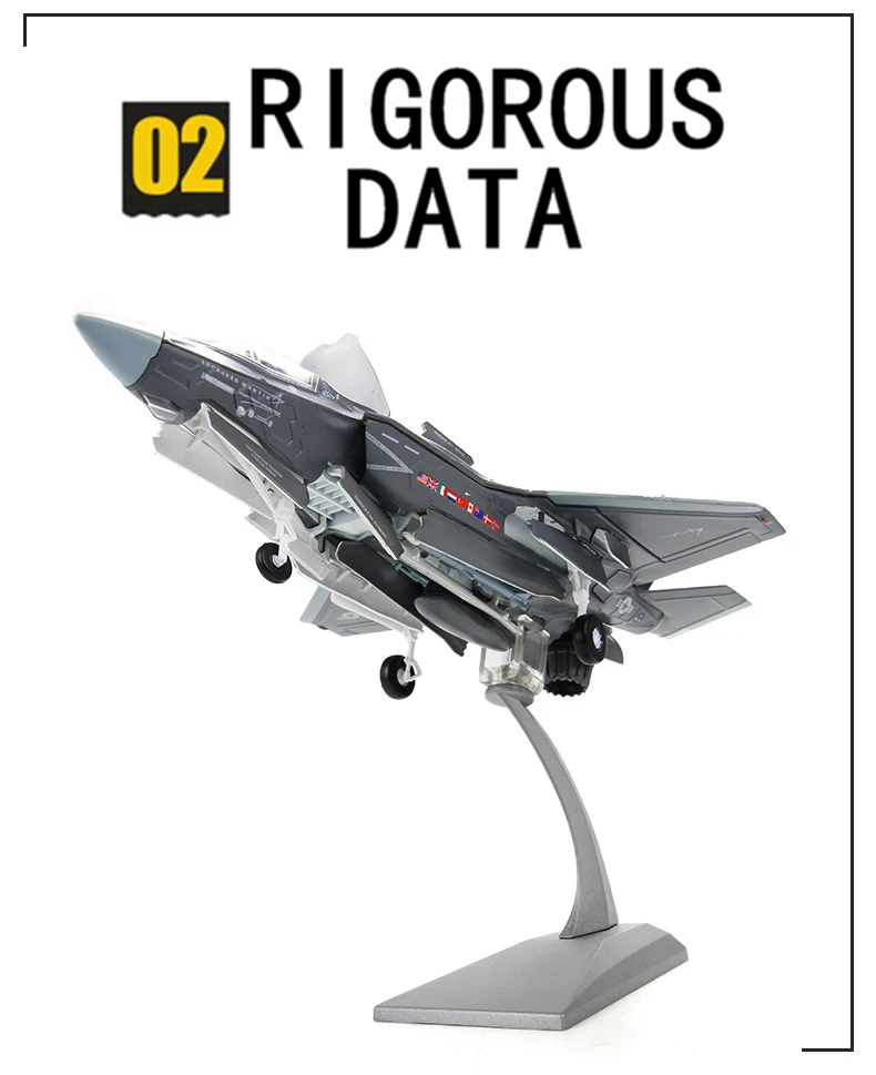 Terebo 1: 72 F35 модель самолета из сплава симулятор истребителя перевозчика самолета военные орнаменты готовой продукции коллекция подарок