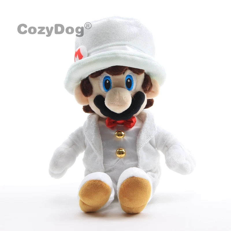 Серия Mario Odyssey Bowser с шляпой, белый Боузер, персик, принцесса, свадебная кукла, мягкие куклы 23-36 см, детские мягкие куклы