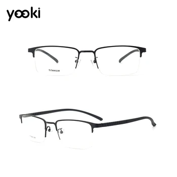 

Glasses Frame Men Square Myopia Prescription Eyeglasses 2019 New Metal Half Rim Optical Frame Eyewear 8866
