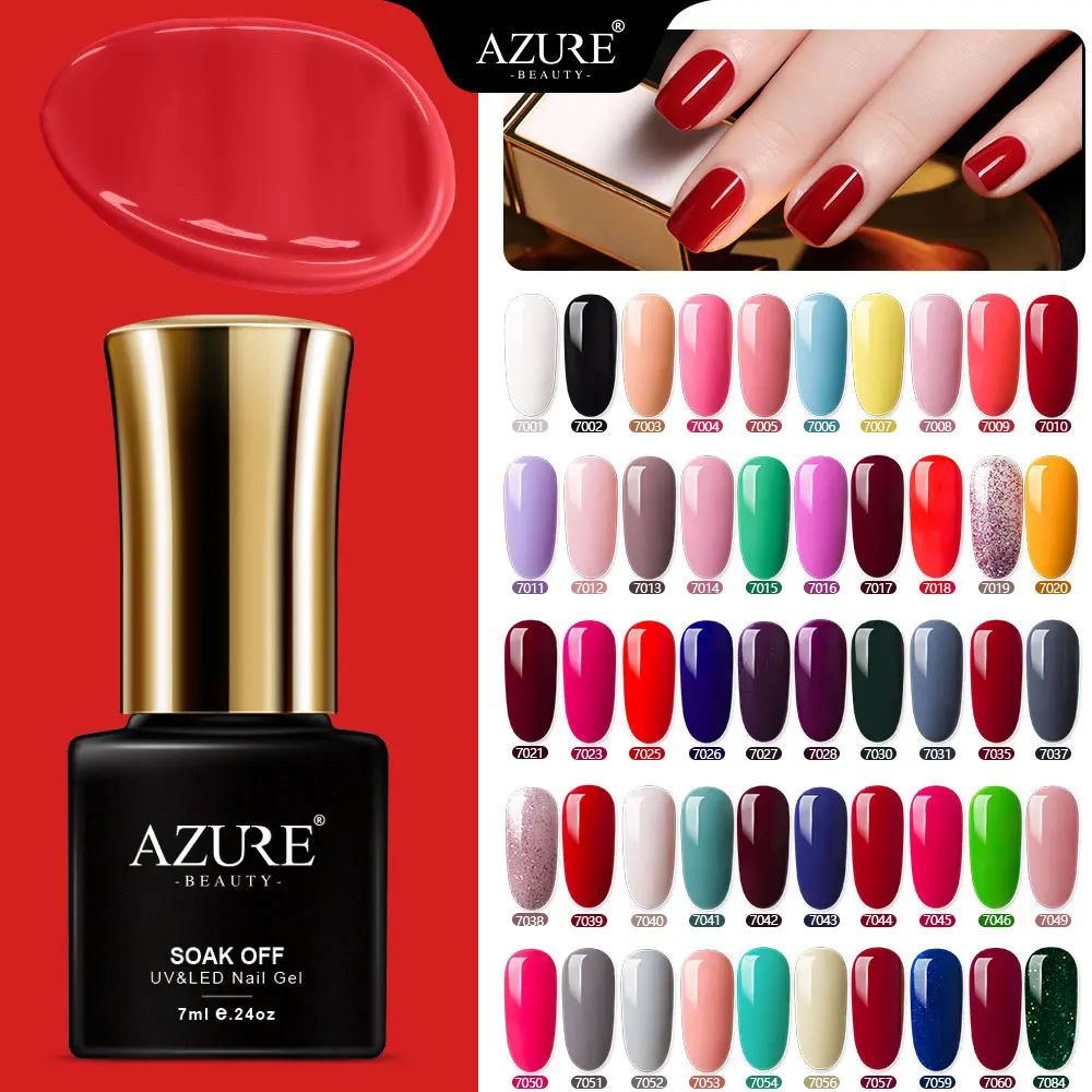 AZURE BEAUTY 7 мл гель лак для ногтей с сыром УФ белый молочный маникюр