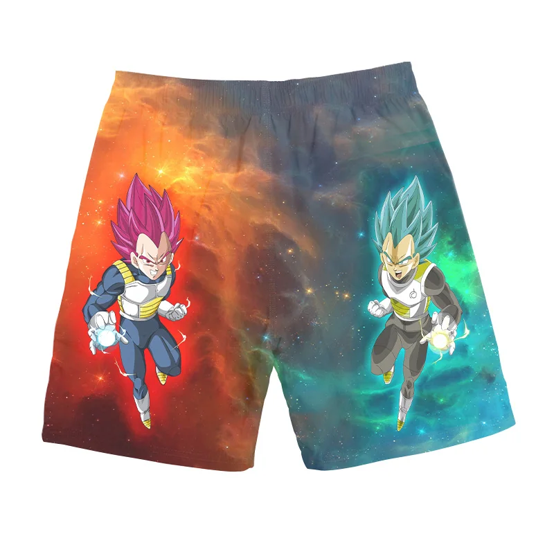 Супер Саян Бог Гоку 3d печать пляжные шорты SSGSS Vegito мужские Драконий жемчуг