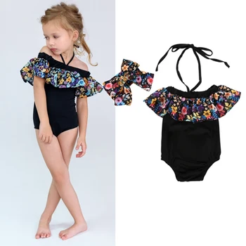 

Baby Girl Summer Flower Ruffle Set Kids Cute Swimwear Swimsuit Bathing Suit Beachwear + Headband