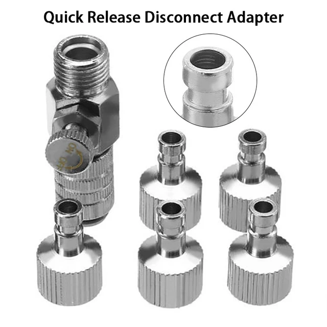 Airbrush Adapter Spray Painting Airbrush Adapter Coupling Connecter  Fittings Adjustable Quick Disconnect Release - AliExpress