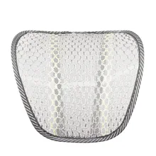 Автомобильная вискоза подушка для поддержки поясницы летняя прохладная дышащая спинка офисная Подушка только поясничная подушка