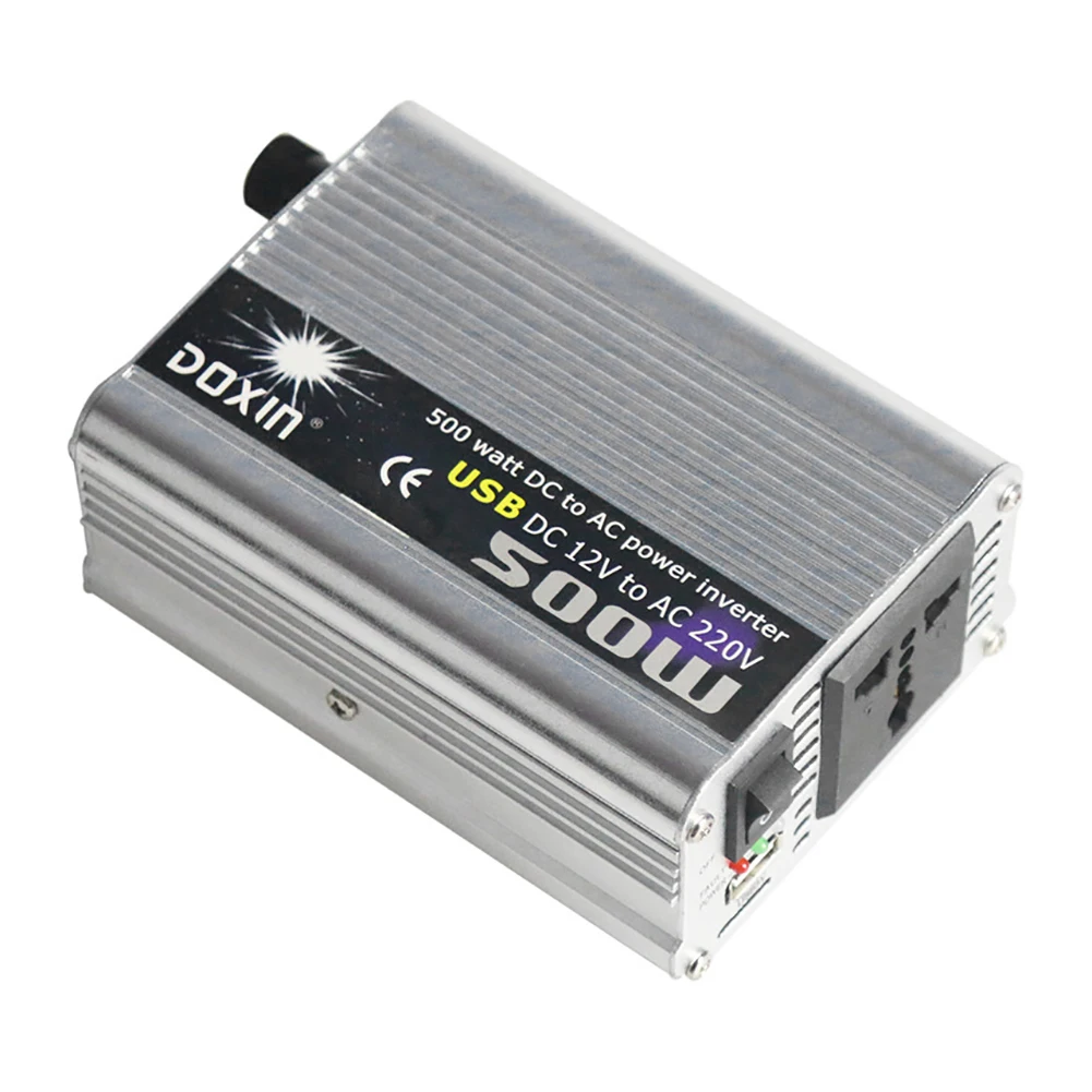 Doxin 500W DC 12 V/24 V to AC 110 V/220 V модифицированный синусоидальный автомобильный преобразователь