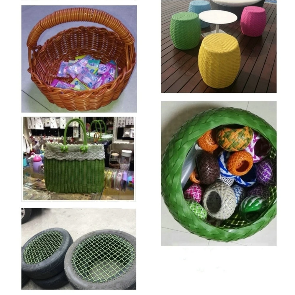 500 г зеленый плоский синтетический ротанг ткацкий материал пластик ротанг для вязания ротанга для напольного стола стул компонент