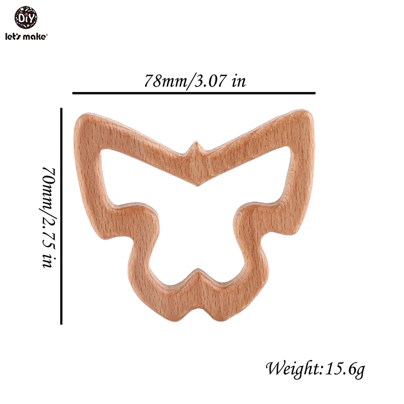Let'S Make 10 шт. деревянный детский Прорезыватель Elm оливковое масло детский Прорезыватель в форме животных дерево прорезывание зубов Уход за полостью рта - Цвет: 02