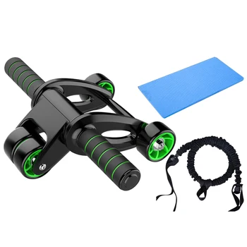 

Gym Fitness Abdominal Wheel Muscle Training Wear Resistant Sports Home Anti Slip Strength Shaping Foldable Space Saving Exercise