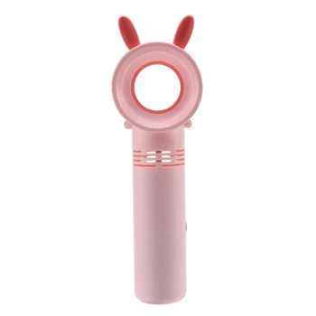 

HOT！-Portable Handheld Fan USB Charging Fanless Pocket Fan Mini Creative Cartoon Fan Bladeless Fan for School, Office, Dormitory
