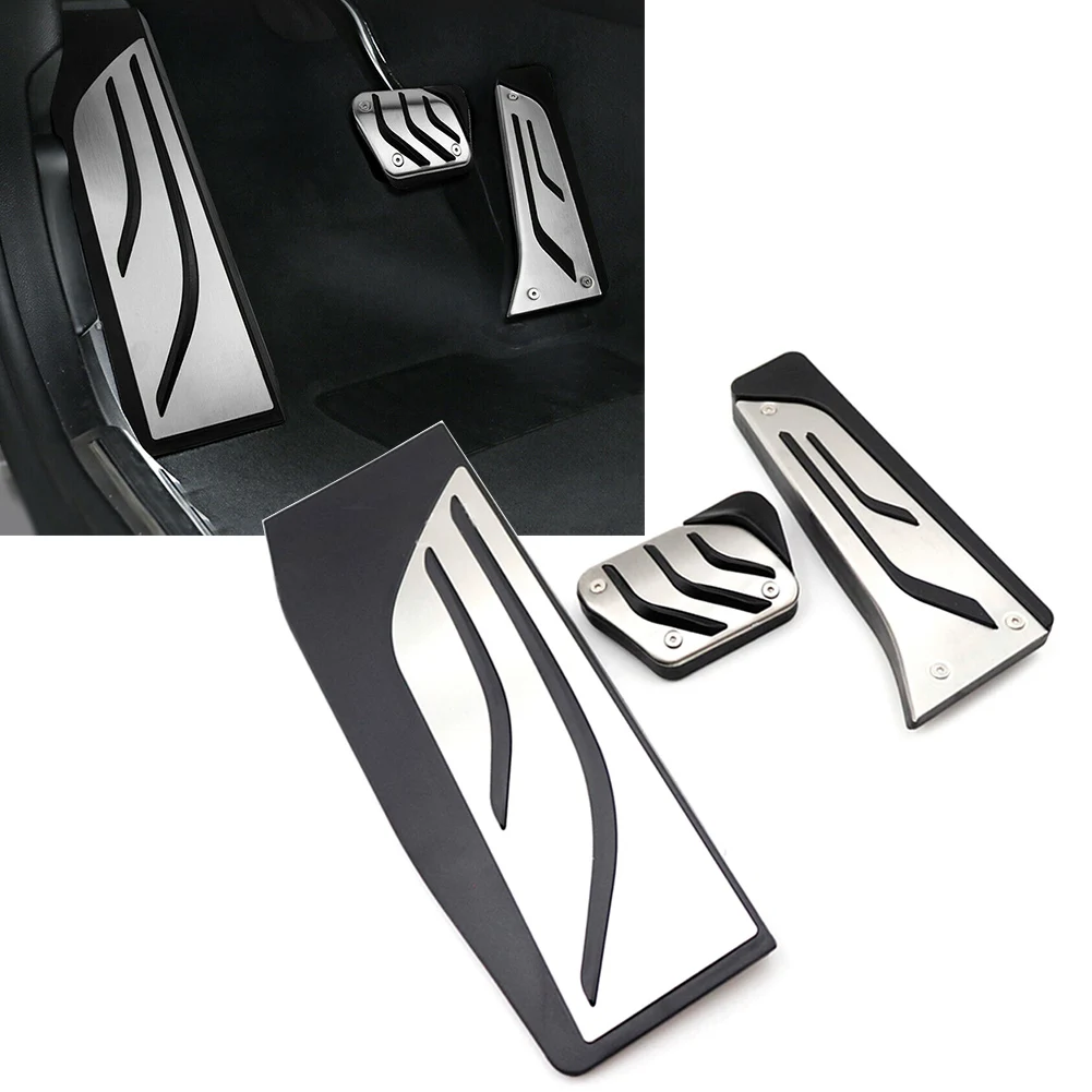 

3pcs AT Car Foot Rest Gas Brake Pedals Anti-slip Cover Kits For BMW 1 2 3 4 Series 2013 2014 2015 2016 2017 2018 2019 LHD