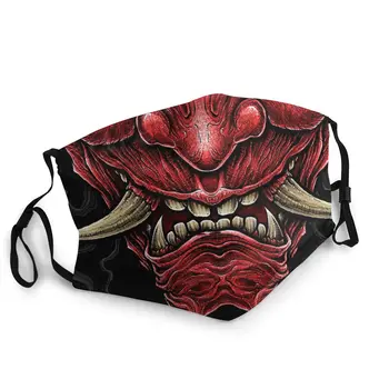 

Winya No. 146 Mouth Face Mask Hannya Japan Kabuki Mythology Oni Red Samurai Anti Haze Protection Cover Respirator