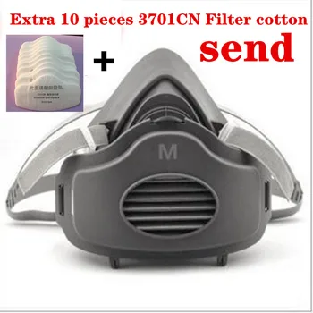 

1pc Dust Mask New Style Genuine 3200 Version Filters Anti PM2.5 Particles Industrial Ride Dust Mask Filter cotton