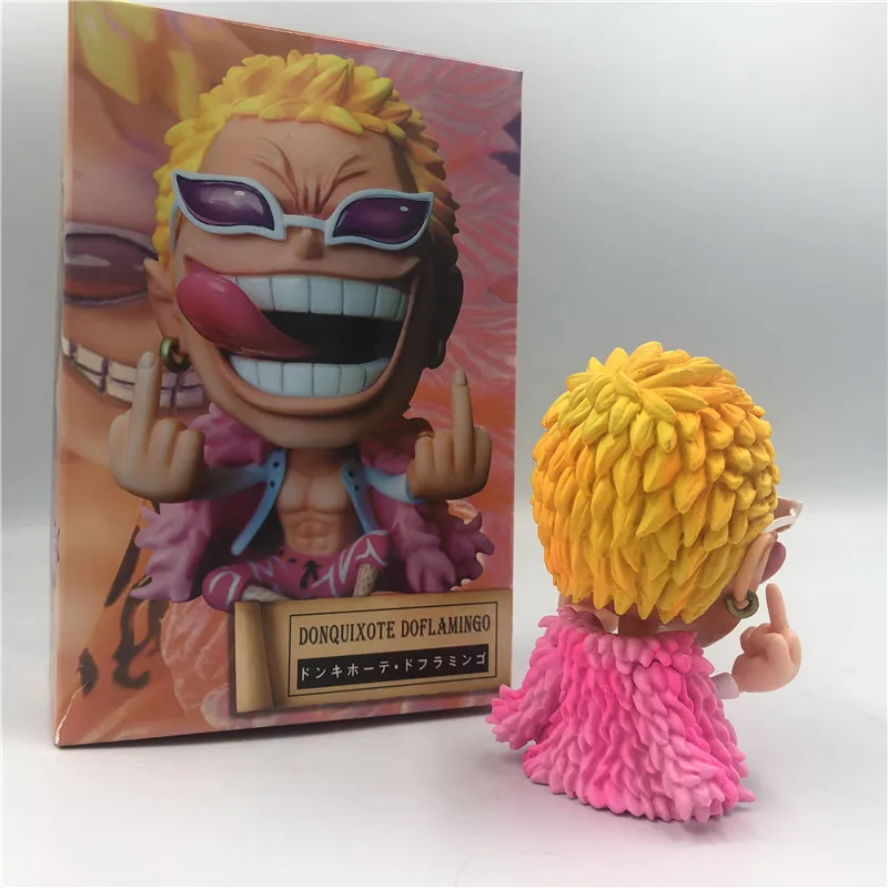 Фигурки героев OP Q Doflamingo Luffy Fighter симпатичные цельнокроеные презерватые сидящие