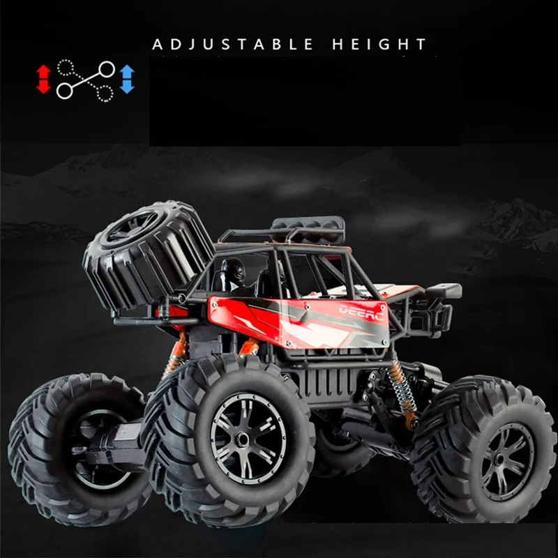 1/14 Радиоуправляемая машина 4WD альпинистская машина 4x4 с двумя моторами, машинка Bigfoot с дистанционным управлением, модель внедорожника, игрушки для мальчиков, детский подарок