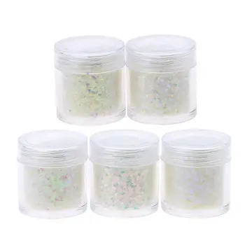 

5 Colors 1mm Mixed Magic Aurora Resin Crystal Sequins Glitter Pigments Kit Colorants Resin Dye Jewelry Making Tools 10ml