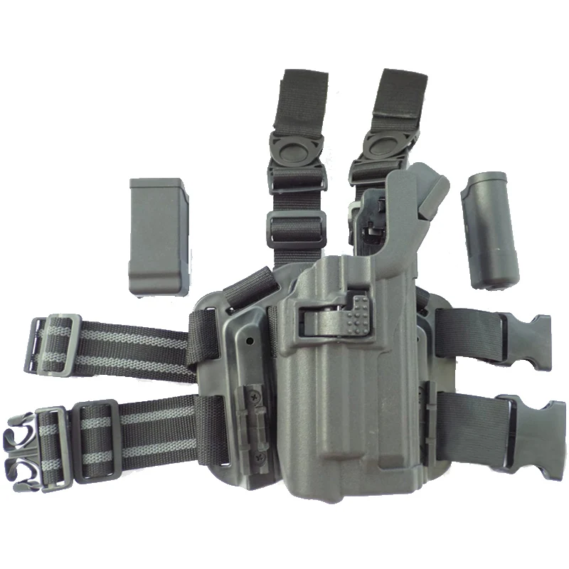 Caça Tática Beretta 96 Pistola Coldre Rolamento Lanterna Militar Arma Carry Case Airsoft Mão Direita Perna m9 92
