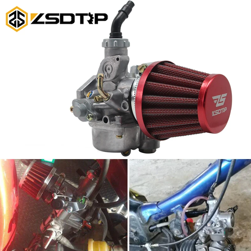 

ZSDTRP Honda WAVE 125 WAVE125 W125 Motorcycle Carburetor Keihin 20mm Carburador With 42mm Air Filter