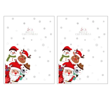 

2 Sheets Christmas Window Clings Decals Free Combination Showcase Sticker