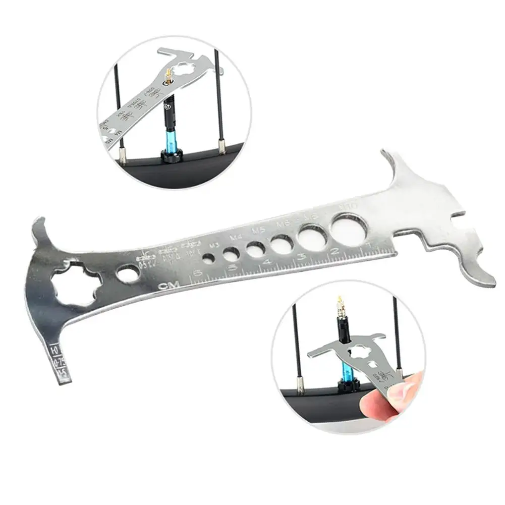 304 Stainless Steel Chain Checker Portable Chain Wear Indicator Bike