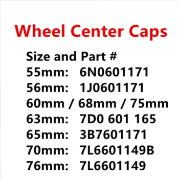 

4pcs/set Black Silver 55mm 56mm 60mm 63mm 65mm 68mm 70mm 75mm 76mm Rim Caps Cover Car Badge Emblem Logo Wheel Center Hub Caps