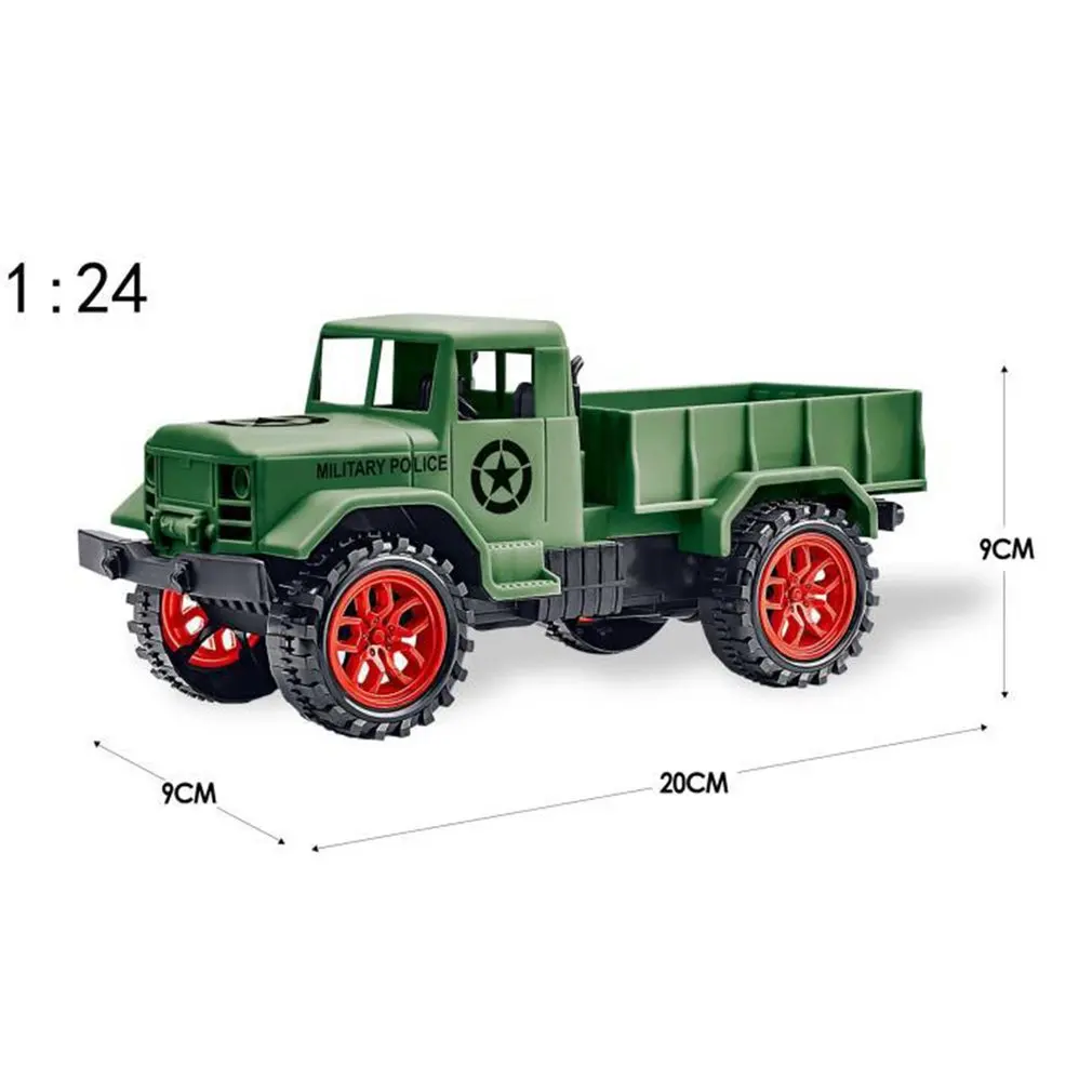 1: 24 2 канала RC автомобиль военный грузовик дистанционное управление гусеничный детский автомобиль игрушки для детей подарок на день рождения