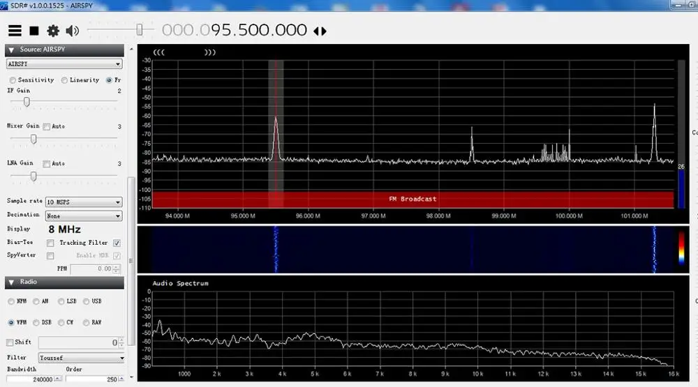 Широкодиапазонный радиоприемник 12bit ADC 24 1700 МГц VHF/UHF/SHF TCXO 2PPM SDR Radio HDSDR GQRX и GNU радио