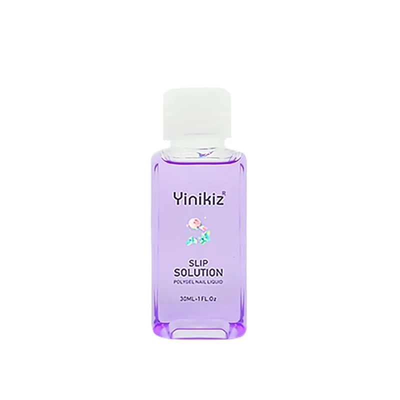 Yinikiz полигель-раствор Слип фиолетовый цвет жидкость для акрила УФ-гель лак для ногтей набор полигель быстрое удлинение - Цвет: Nail Slip Solution