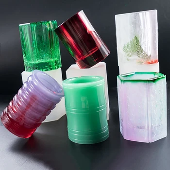 

Silicone Molds For Resin Epoxy Resin Casting Art Molds For DIY Cup Pen Soap Candle Holder Cylindrical Making DIY Handmade Epoxy
