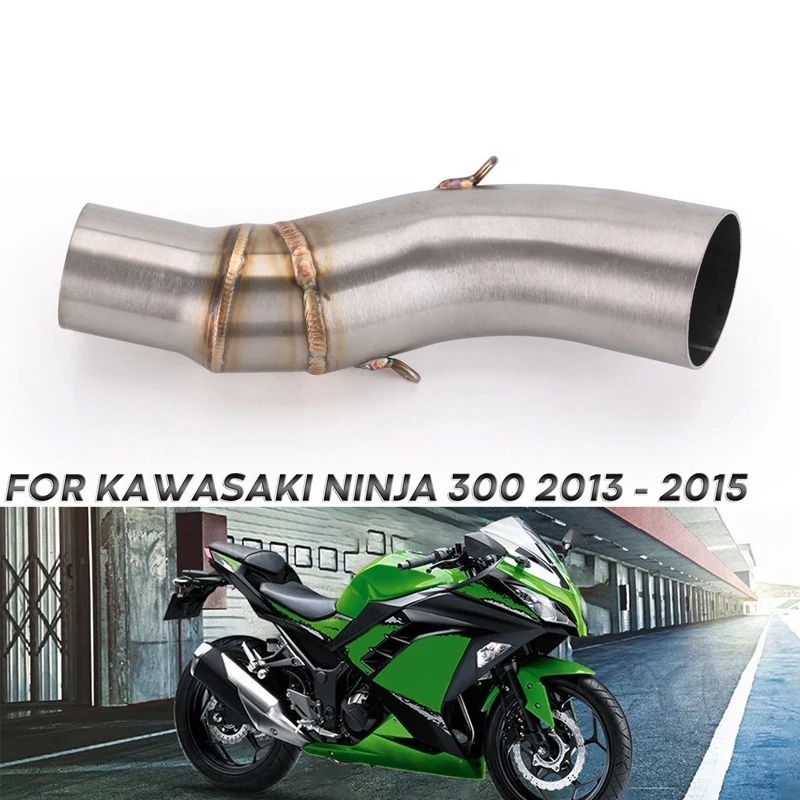 Мотоциклетная средняя труба для Kawasaki Ninja 300 2013 Ninja300 Соединительная трубка