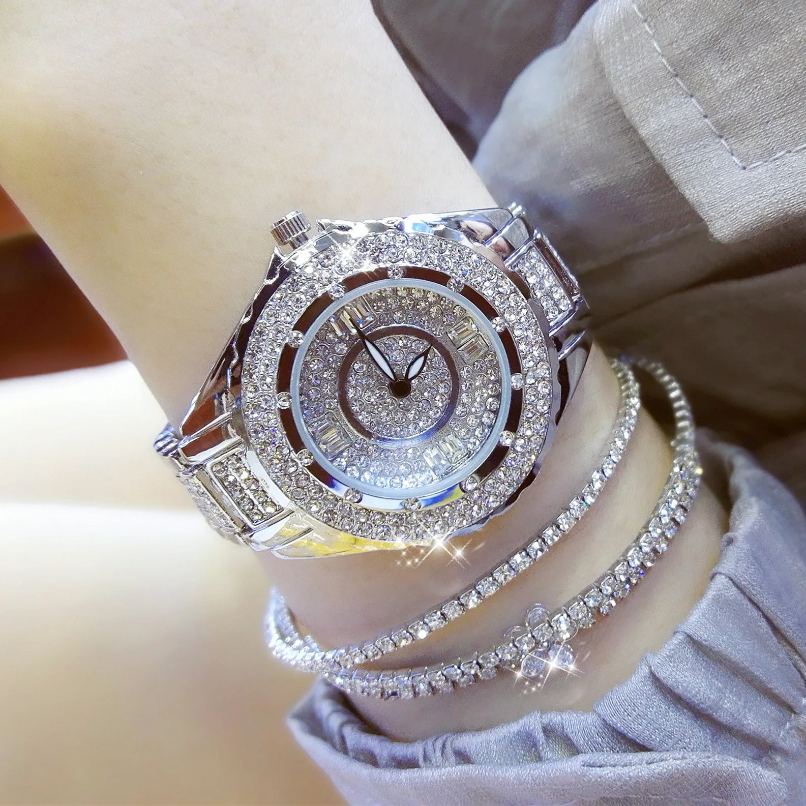 

BS New Style Hot Sales Watch High-end Watch Customizable Full of Crystals WOMEN'S Watch Fa0917l