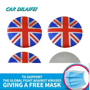 

20pcs 56MM United Kingdom Car Steering Tire Wheel Center Car Sticker Hub Cap Emblem Badge Decal Symbol