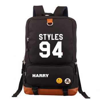 

Hot Sale Harry Style Print Canvas Casual Backpack Multi-pocket Cool Style Shoulder Bag Girl and Boy Student School Bag
